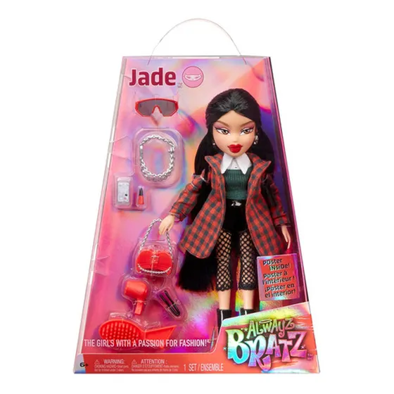 Muñeca De Moda Bratz Jade Con 14 Accesorios Y Póster Incluid
