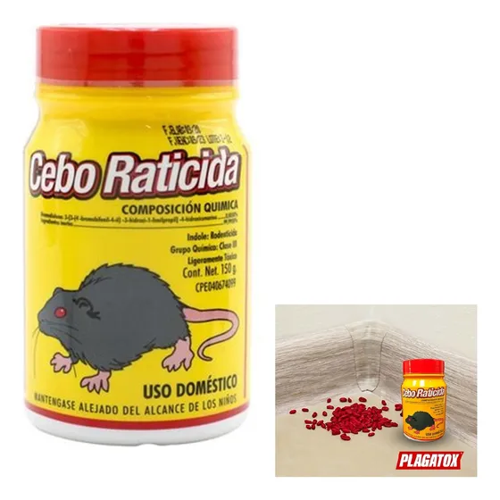 Cebo Raticida Plagatox Veneno Para Ratas  150g