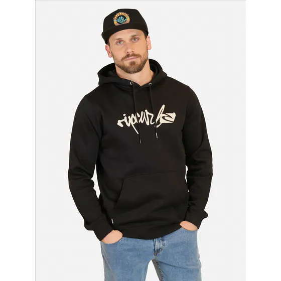 Poleron Canguro Rip Curl Scrip Hoodie Negro Hombre Rip Curl