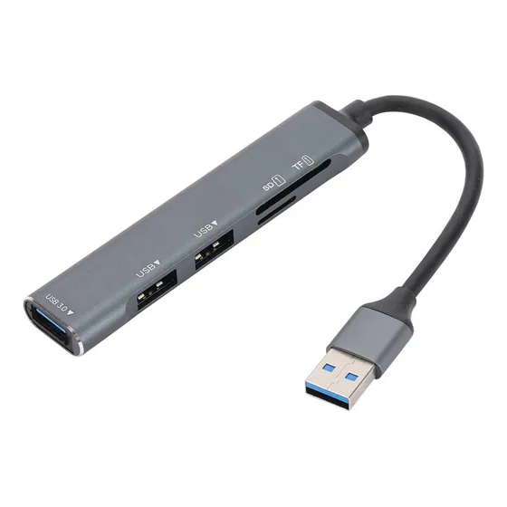 Mz Mini Hub Usb 3.0 Leitor De Cartão Sdtf Hub Divisor Usb