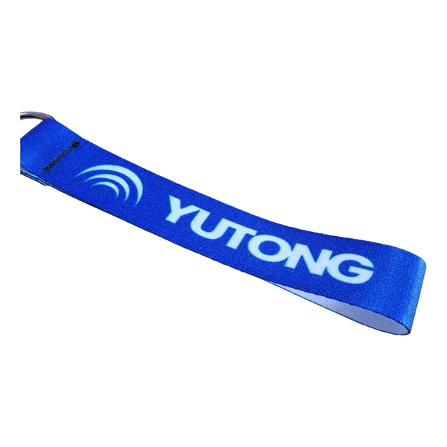 100 Llaveros Publicitarios Cinta 2cm Personalizado Con Logo