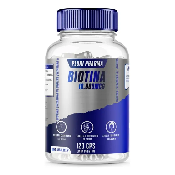 Biotina 10.000mcg 120 Capsulas Sabor N/A