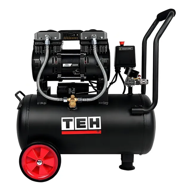 Compresor de aire eléctrico portátil Tehtools TAC24L 24L 2hp 220V 50Hz negro