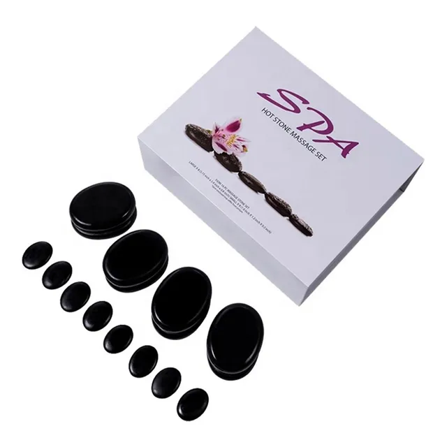 Set de piedras volcánicas de basalto SPA 16 unidades
