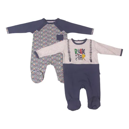 Set 2 Pzas Osito Niño Multicolor Pillin