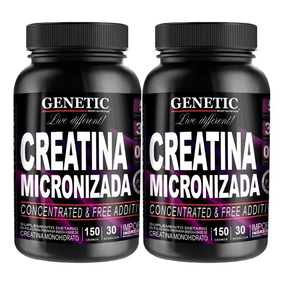 2x1 Creatina Micronizada Fuerza Resistencia Potencia Genetic