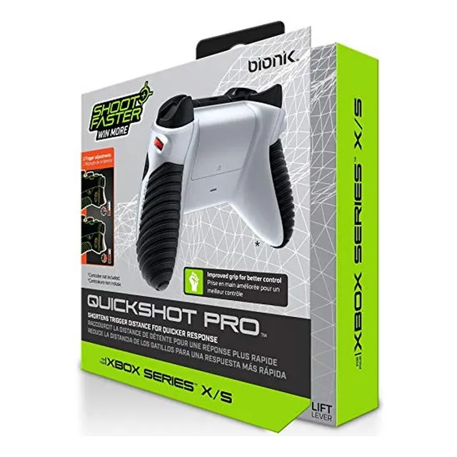 Bionik Quickshot Pro Para Xbox Series X/s: Custom Grip Y Du