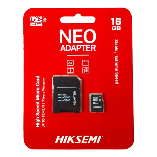 MICRO SD HIKSEMI 16GB NEO CLASE 10 MACROTEC
