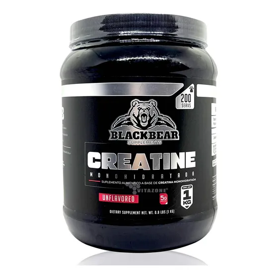 Blackbear Creatina Monohidratada 1 Kg 200 Serv Sabor Sin Sabor