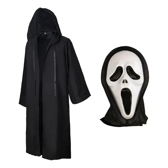 Disfraz Tunica  Muerte Con Mascara Adulto Unisex Cosplay
