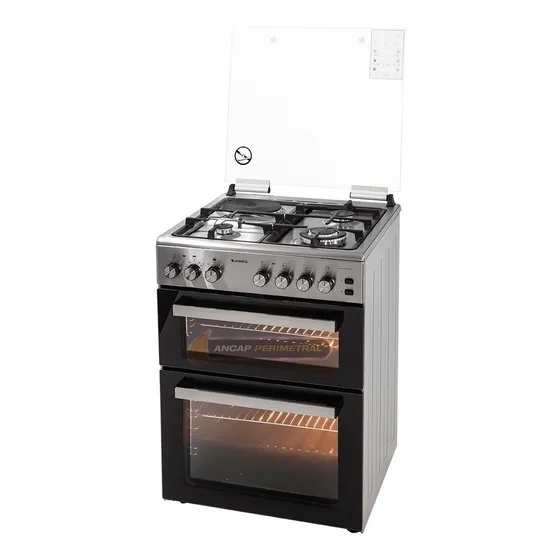 Cocina Doble Horno James C900 Combinada Inox 3+1 Js