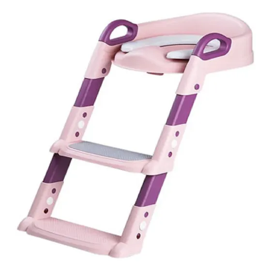 Asiento Adaptador Escalera Inodoro Wc Para Niños Acolchado
