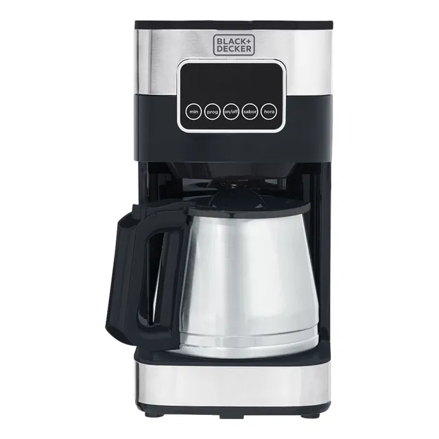 Cafeteira Elétrica Programável Digital Inox Black Decker