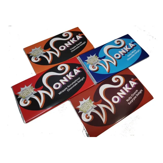 2 Barras De Chocolate Wonka Original