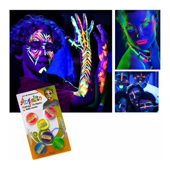Pintura En Crema Para La Cara De Neón 
