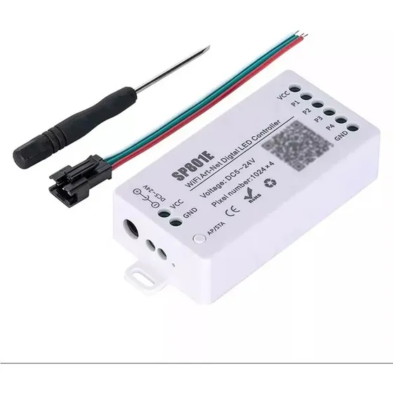 Controlador Sp801e Wifi Artnet Led Controller Texto Ws2812b