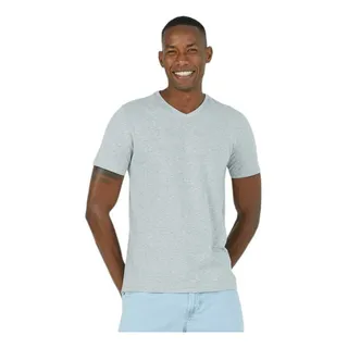 Camiseta BĂĄsica Masculina Gola V Malwee Original AlgodĂŁo Camiseta BĂĄsica Masculina Gola V Malwee Original AlgodĂŁo