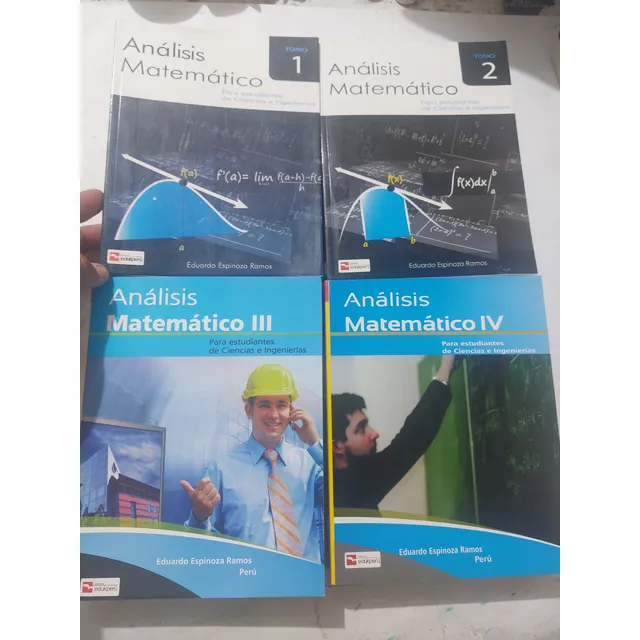 Libro Análisis Matematico 4 Tomos Eduardo Espinoza Ramos
