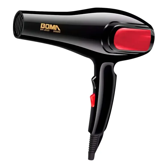 Secador De Pelo Boma 2000w Incluye 2 Boquilla Color Rojo
