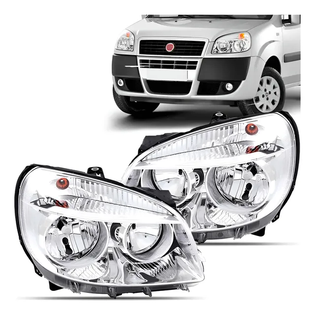 Farol Fiat Doblo Ano 2010 2011 2012 2013 2014 2015 16 O Par