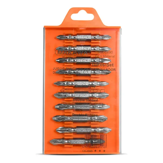 Juego Puntas De Destornillador 10 Pcs 50mm Makawa Mk-0490