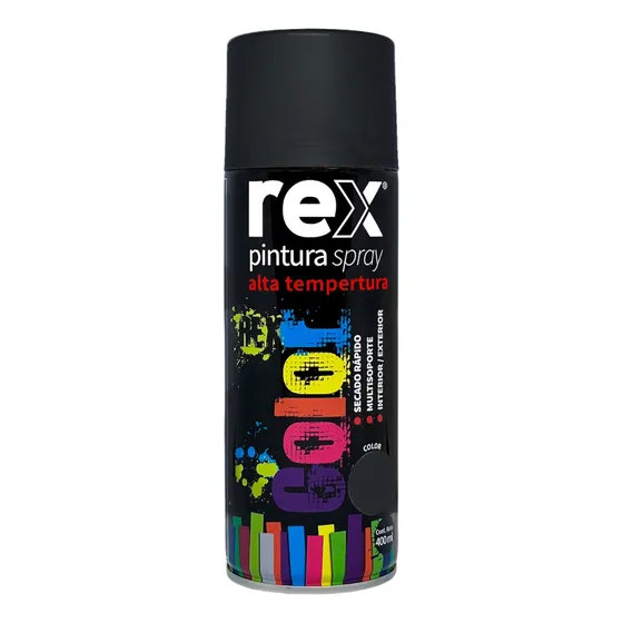 Spray Alta Temperatura Rex 400ml Varios Colores
