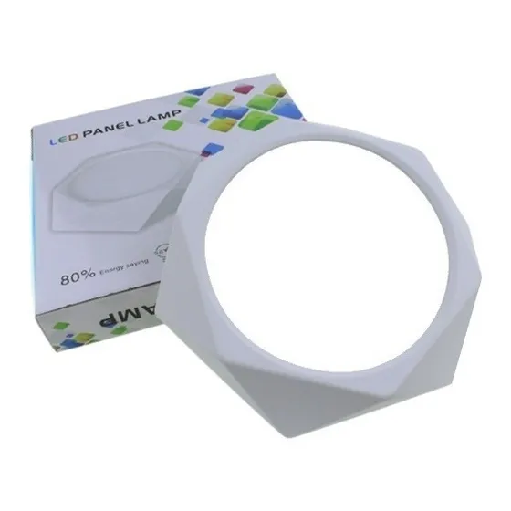 Lampara Techo Pared Panel Led Diamantado 24w Sobreponer Vert