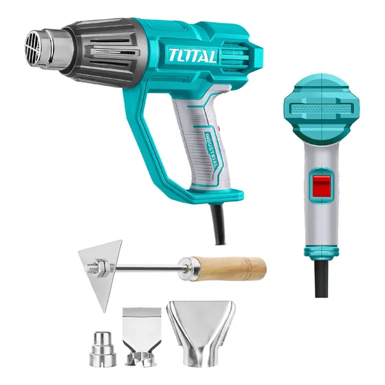 Pistola De Calor 2000w Industrial 550°c + 4 Accesorios Total Color Pantone 322c