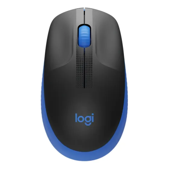 Mouse Logitech M190 Inalámbrico 3 Botones Color Azul Azul