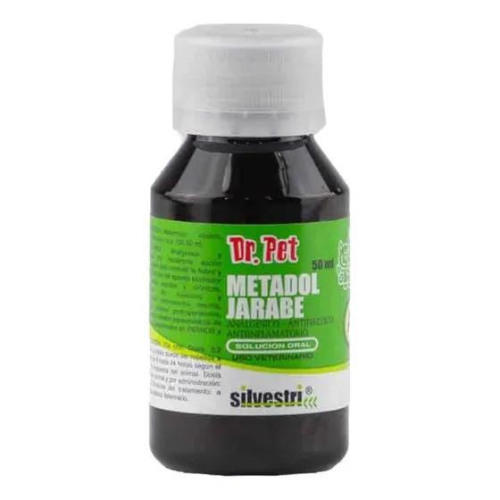 Dr Pet Metadol Jarabe 50ml AnaLGésico Uso Veterinario 