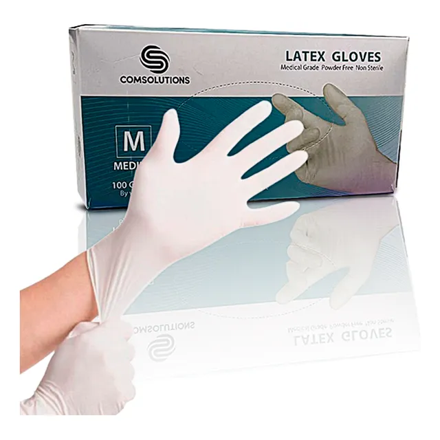 Guantes De Latex Sin Polvo Por Bulto De 10 Cajas