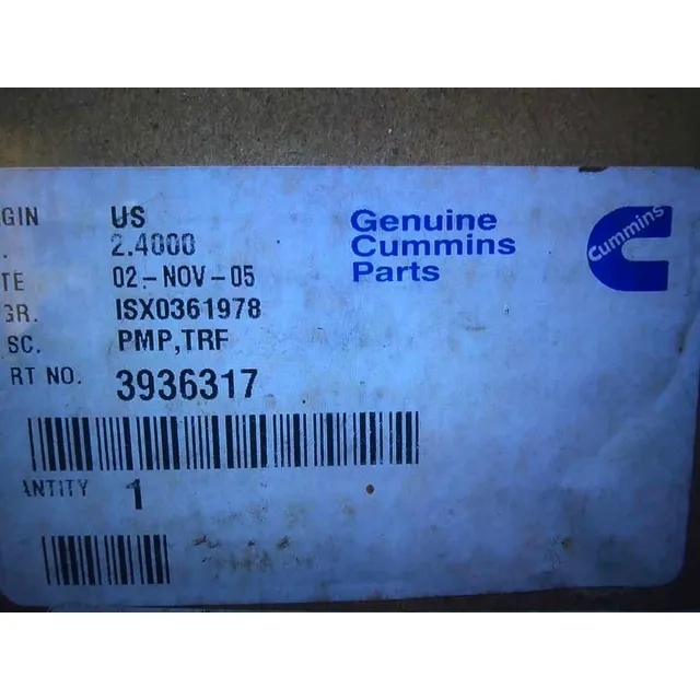 Bomba De Transferencia Ford 7000-8000 Cummins 6bt Origi