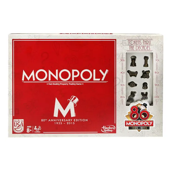 Hasbro Juego  De Mesa Monopoly (80 Aniversario)
