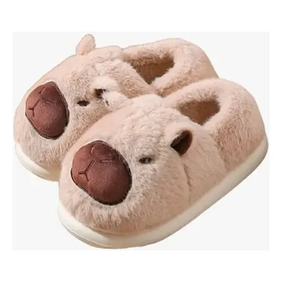 Pantuflas Capibara Invierno Mujer Hombre Niño Chiporro Goma