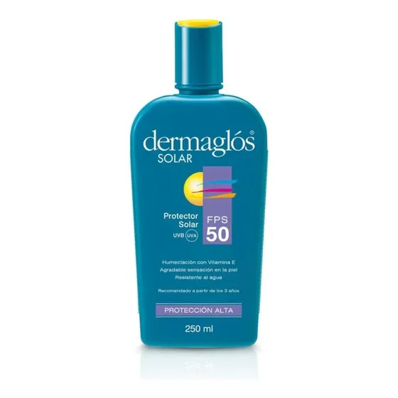 Dermaglós protector solar FPS50 emulsión 250mL