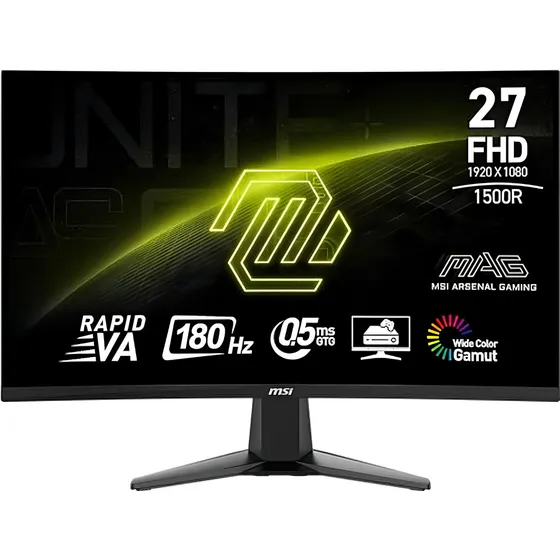 Monitor Gamer Curvo 27 MSI MAG 27C6F 0.5ms 180Hz Full HD Rapid VA HDMI AMD FreeSync
