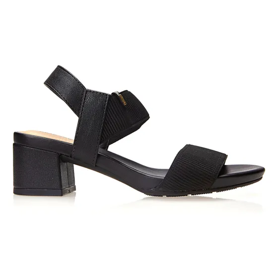 Sandália Casual Feminina 7187-100 Salto Bloco Baixo Modare
