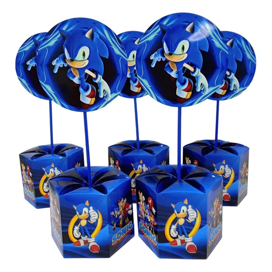 Centro De Mesa Grande Sonic 5 Unid