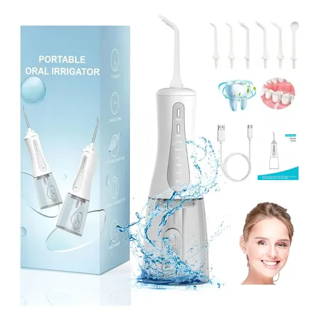 Irrigador Oral Potente Forte Eletricolimpador Dental Bucal Branco 127/220v