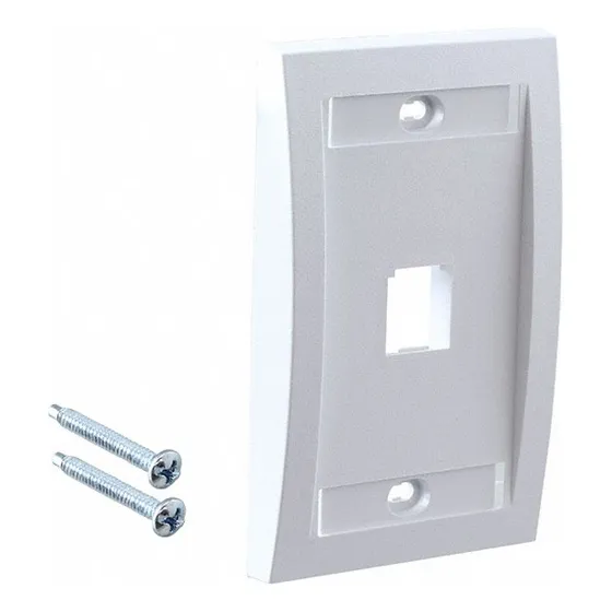 Face Plate Panduit 1 Tomas Mini-com Blanco