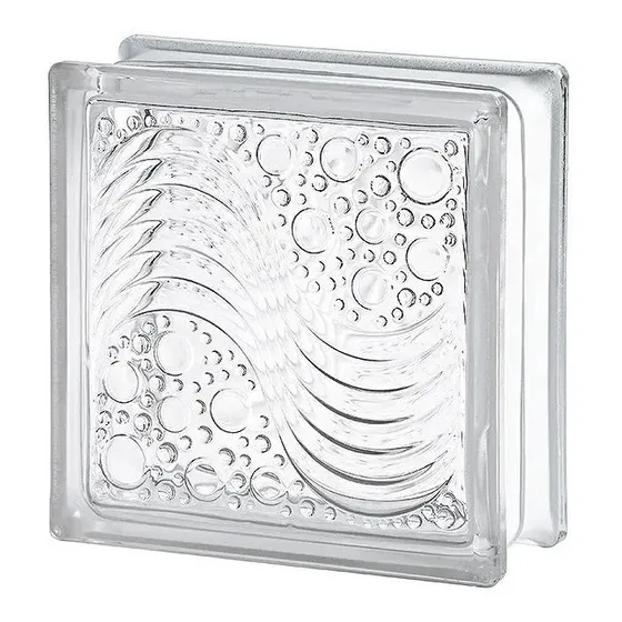 Ladrillo De Vidrio 19x19x8 Cm Traslucido 5 Modelos