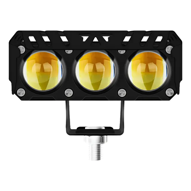 Faro Led Proyector Triple Lupa Alta Potencia Auto Moto 4x4