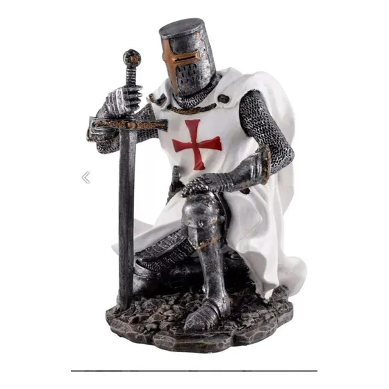 Caballero Templario Adorno Medieval 20 Cm