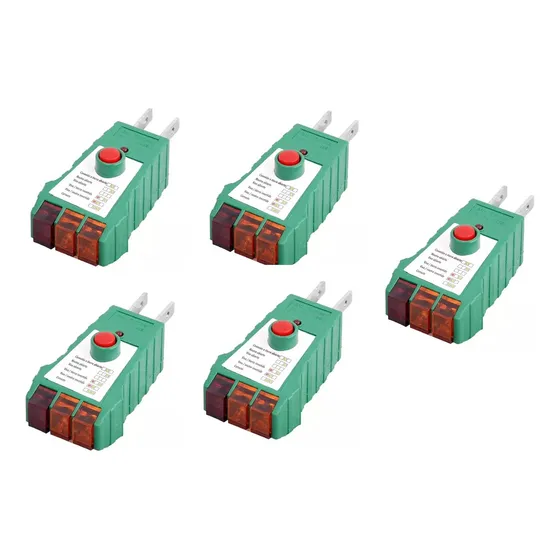 5 Pzas Probador De Toma Corriente Con Interruptor