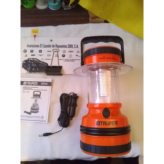 Lampara De Campamento Flotante Pilas Y Corriente 12v Truper