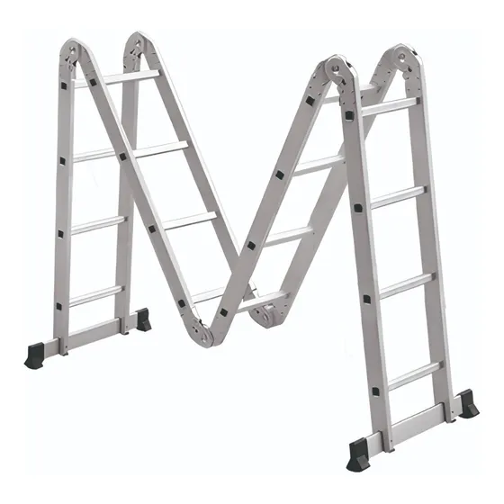 Escalera De Aluminio Plegable Plegable 4x4 Multipropósito