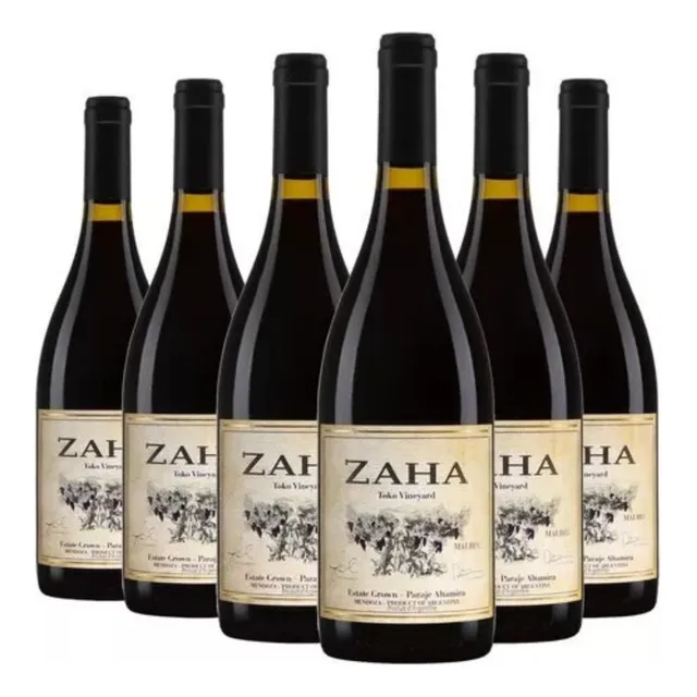 Vino Zaha Malbec Colo Sejanovich 750 Ml Caja X6 Premium