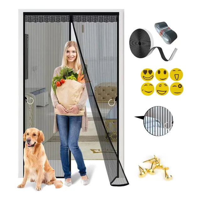 Cortina Magnetismo Mosquitera Para Puertas Variadas Color 210x80