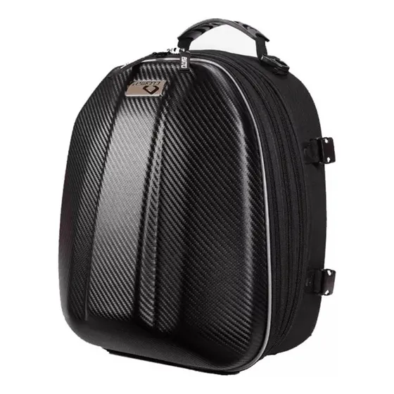 Bolso De Asiento O Colin Moto Porta Casco 61x61x42cm Cucyma Color Negro