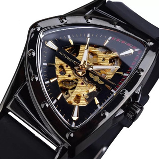 Reloj Mecánico Automático Con Dial Triangular Para Hombre Reloj Mecánico Automático Con Dial Triangular Para Hombre
